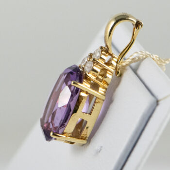 14 K Y Oval Amethyst Pendant Enheanser 11