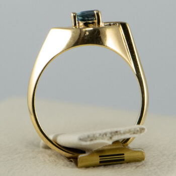 14 K Y Ring with Pear Shape Sapphire 11