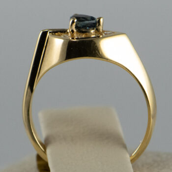 14 K Y Ring with Pear Shape Sapphire 8
