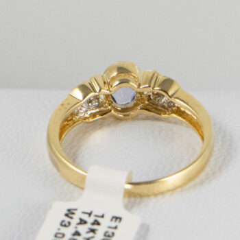 14 K Y Tanzanite and Diamond Lds Ring 11
