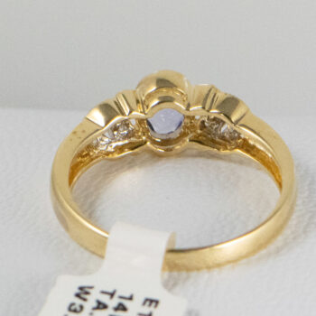 14 K Y Tanzanite and Diamond Lds Ring 12