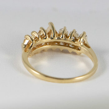 14 K Yellow Gold Marquise and Diamonds Ring 10