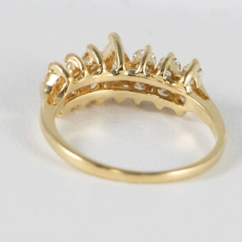 14 K Yellow Gold Marquise and Diamonds Ring 11