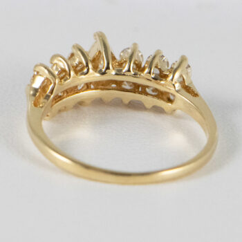 14 K Yellow Gold Marquise and Diamonds Ring 12