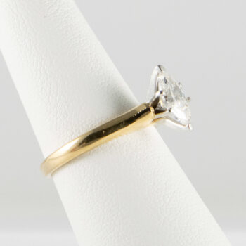 14 K Yellow Gold and Platinum Marquise Diamond 50 CT Solitary 6