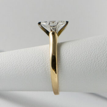 14 K Yellow Gold and Platinum Marquise Diamond 50 CT Solitary 8