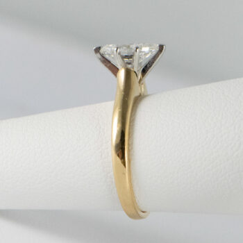 14 K Yellow Gold and Platinum Marquise Diamond 50 CT Solitary 9