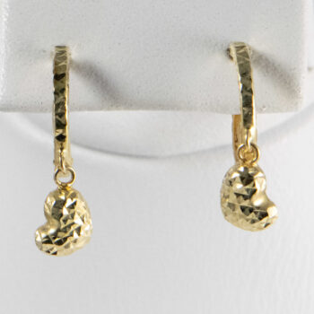 14 K Yellow gold Huggies with Hanging Hearts 1 2022 11 18 172455 gfnh