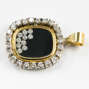 18 K Chopard Pendant Close up 4 and back 2