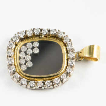 18 K Chopard Pendant Close up 4 and back 3