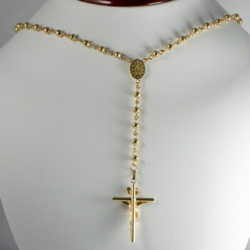 18 K Gold Rosary 15