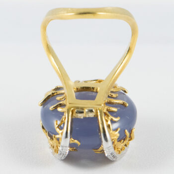 18 K Lavender Color Stone Lds Ring 12