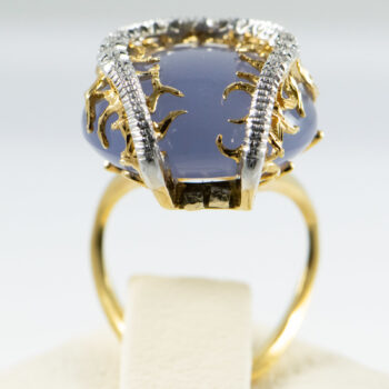 18 K Lavender Color Stone Lds Ring 2