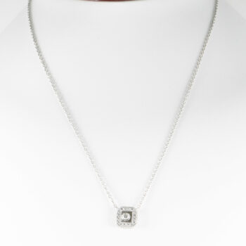 18 K White Gold Diamond Necklace Pre owned 4