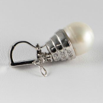 18 K White Gold Pearl and Diamond Enhancer 4 2