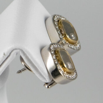 Birks 18 K Happy Floating Diamond Square Earrings 9
