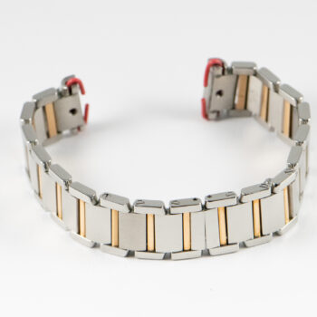 Cartier Francais S S Two Tone w Pink G Band 11
