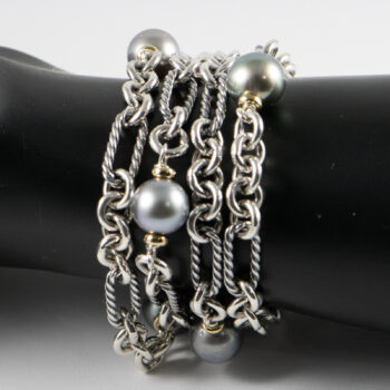 D Y Tahitian Pearls Bracelet 925 750 14