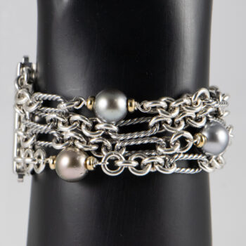 D Y Tahitian Pearls Bracelet 925 750 15