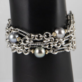 D Y Tahitian Pearls Bracelet 925 750 18