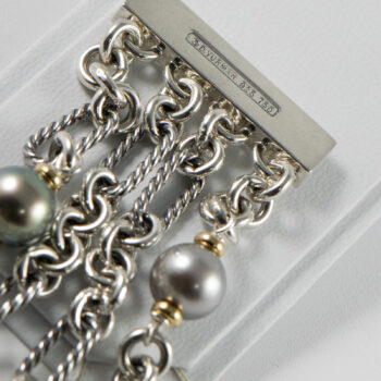 D Y Tahitian Pearls Bracelet 925 750 9