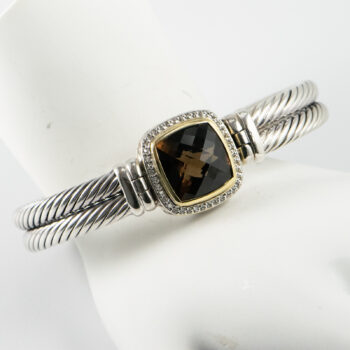 DY Bangle Brac with Smoky Quartz S S 750 10