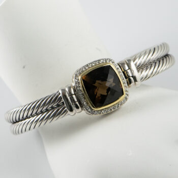 DY Bangle Brac with Smoky Quartz S S 750 13