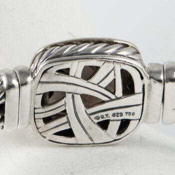 DY Bangle Brac with Smoky Quartz S S 750 16