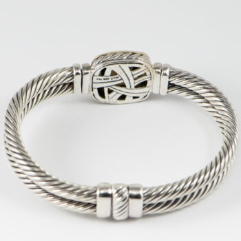 DY Bangle Brac with Smoky Quartz S S 750 6