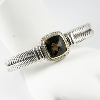 DY Bangle Brac with Smoky Quartz S S 750 9