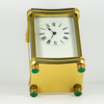 French Cariage clock H H Harris Harrington 9