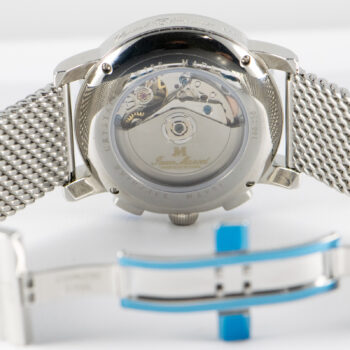 J M Chronograph S S 160 250 Black Dial Day Date SS Band 16