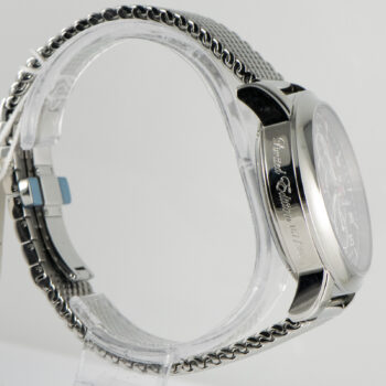 J M Chronograph S S 160 250 Black Dial Day Date SS Band 5