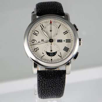 J M Chronograph S S 160 250 White Dial with Moon Calendar 5