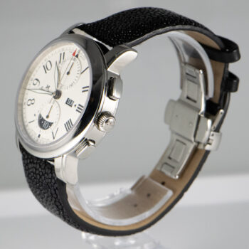 J M Chronograph S S 160 250 White Dial with Moon Calendar 8