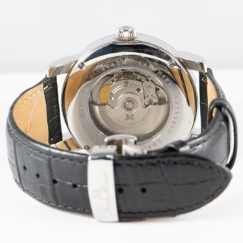 JM 160 252 Stainless Steel 029 300 Bk Leather Band 1