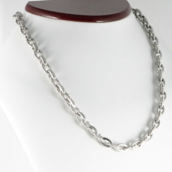 Judith Ripka 18 K and 925 Texture Links Necklace 5