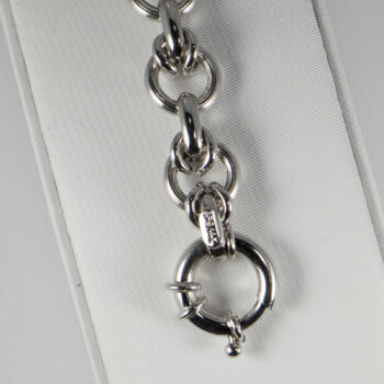 New Italian 14 K Wh Fancy Loop Link Bracelet 10