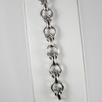 New Italian 14 K Wh Fancy Loop Link Bracelet 11