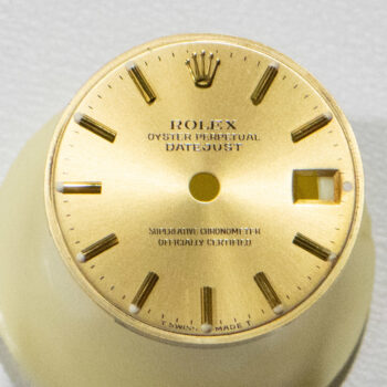 Rolex Ladies Dial Only Oyster Perpetual Champagne Yellow Stick 1
