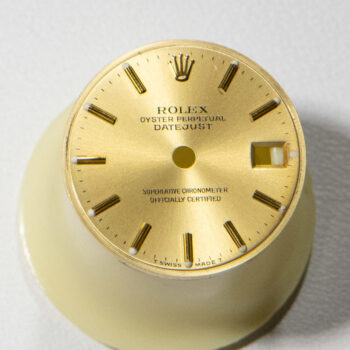 Rolex Ladies Dial Only Oyster Perpetual Champagne Yellow Stick 4