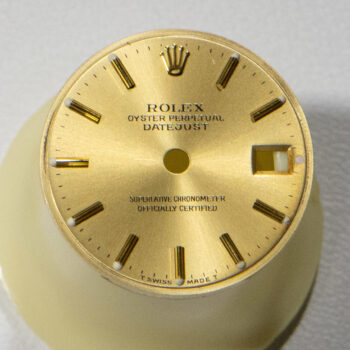 Rolex Ladies Dial Only Oyster Perpetual Champagne Yellow Stick 7