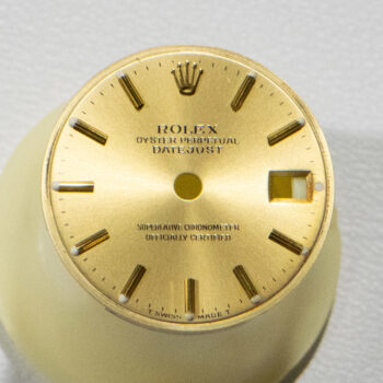 Rolex Ladies Dial Only Oyster Perpetual Champagne Yellow Stick 9