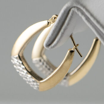 Two Tone Hoops 925 10 K 10