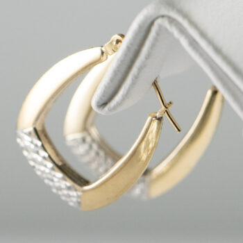 Two Tone Hoops 925 10 K 11