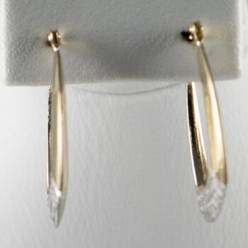 Two Tone Hoops 925 10 K 12