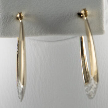 Two Tone Hoops 925 10 K 13