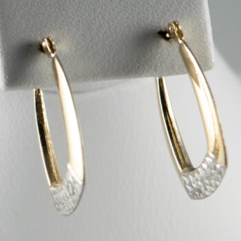 Two Tone Hoops 925 10 K 15