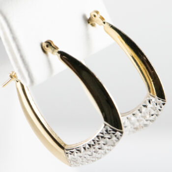 Two Tone Hoops 925 10 K 4