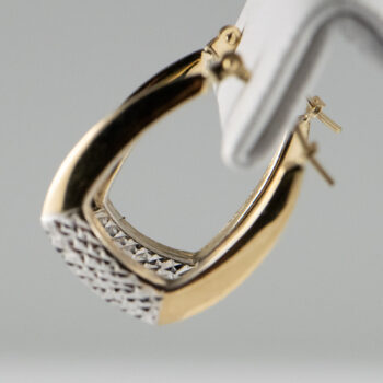 Two Tone Hoops 925 10 K 6